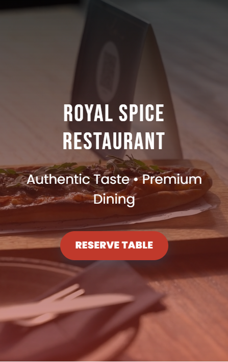 Restaurant Digital Card