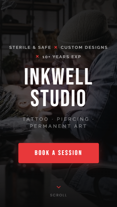 Tattoo Shop Digital Card